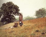 Winslow Homer Boys and girls on the hill oil